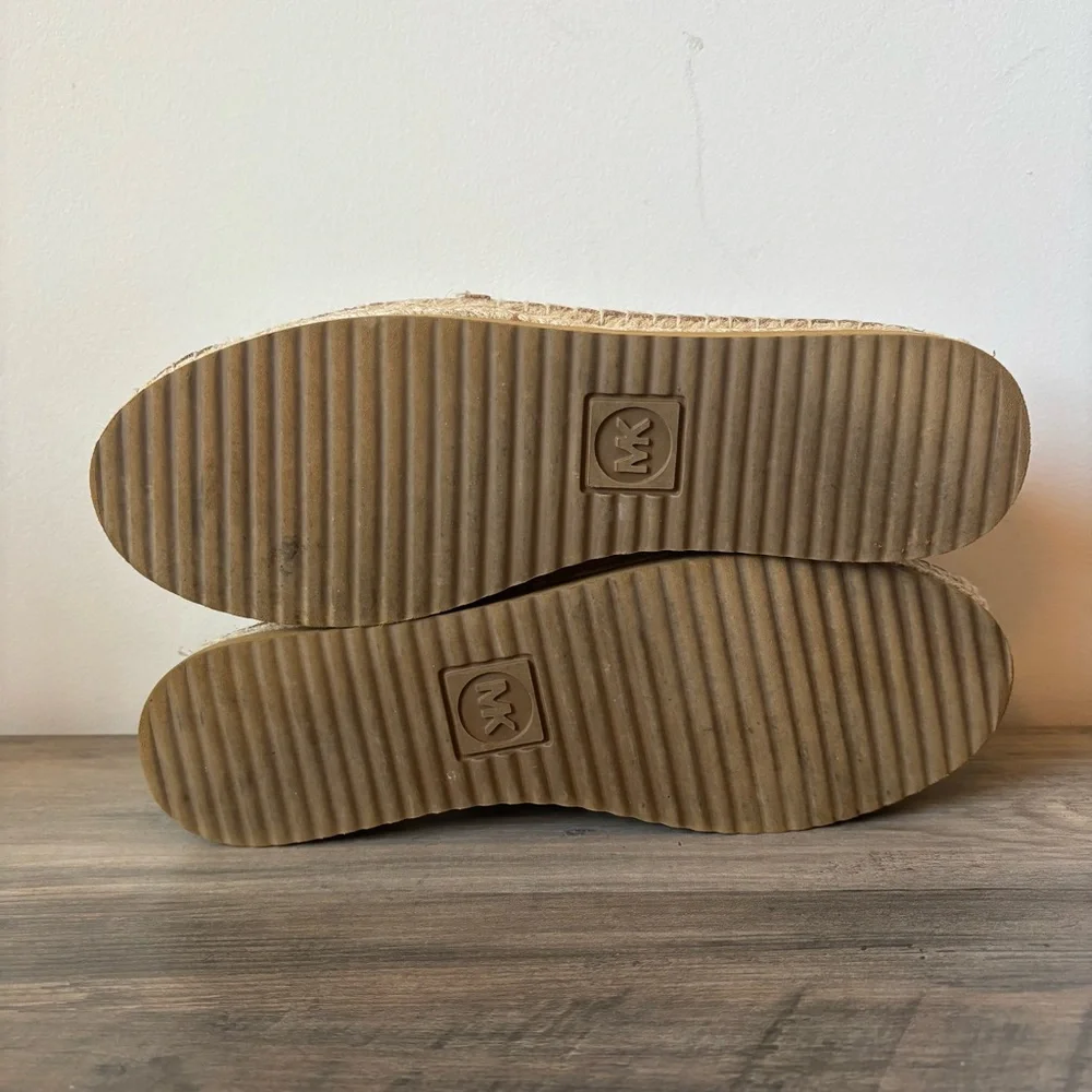 Michael‎ Kors Gold Glitter Espadrilles Flats Size 8.5